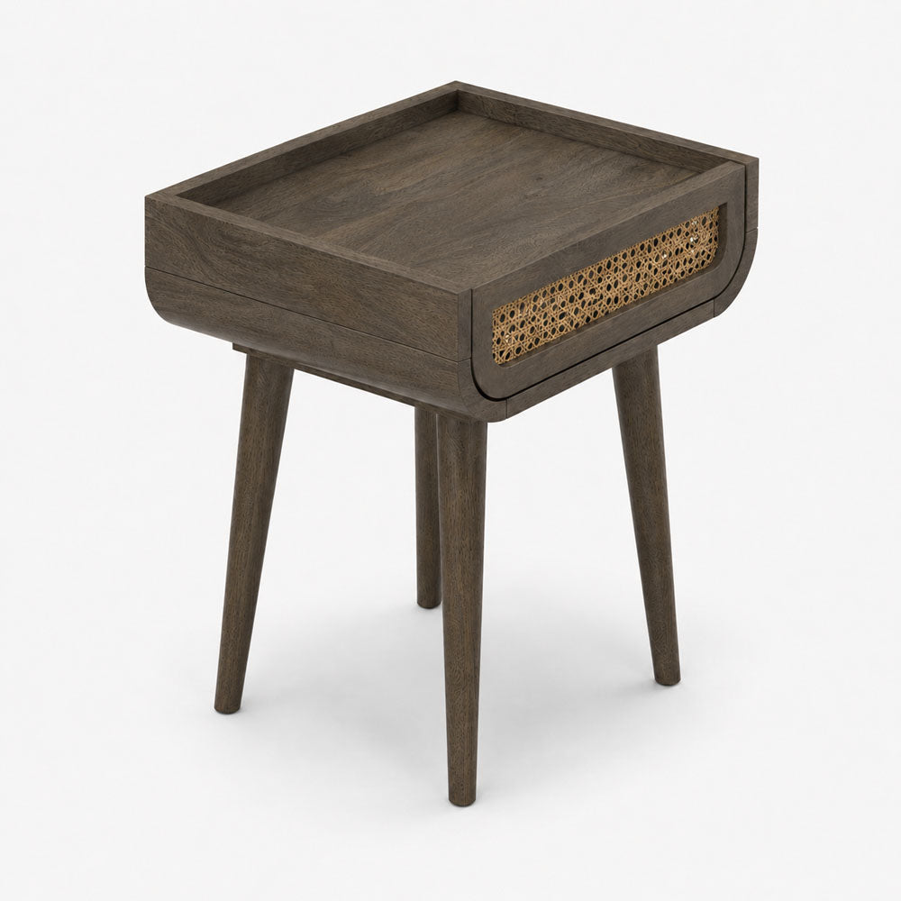 Jace Mango Wood Bedside Table | Walnut | Light Wood