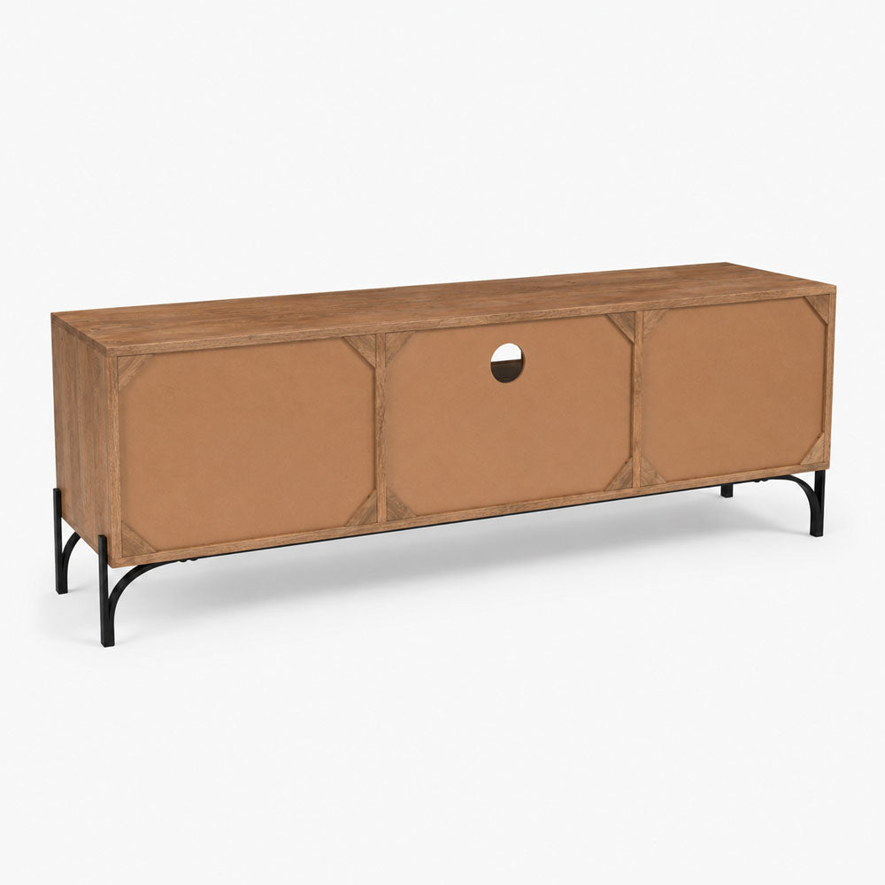 Stellan Mango Wood Media Unit | Honey