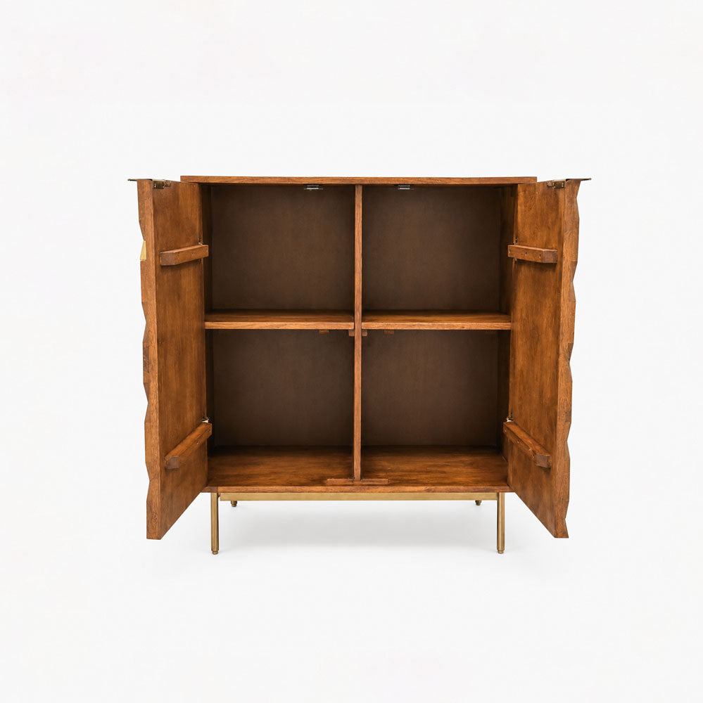 River Mango Wood Cabinet | Honey