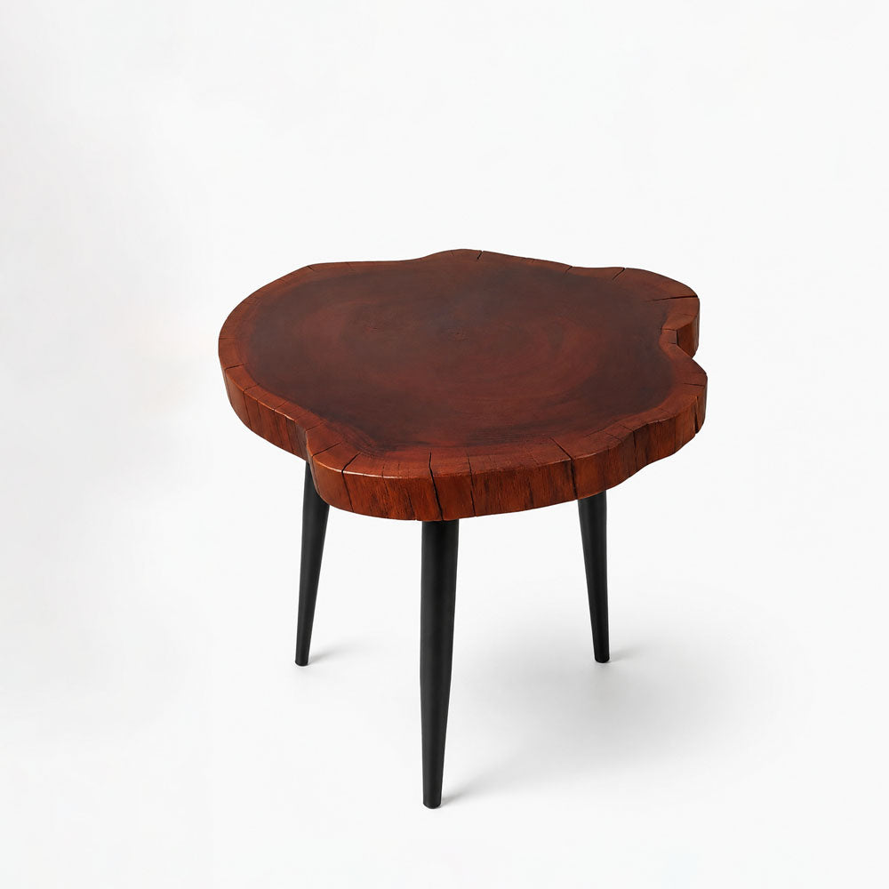 Mason Acacia Wood Side Table | Small | Red