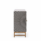 Onyx Bone Inlay Cabinet | Black