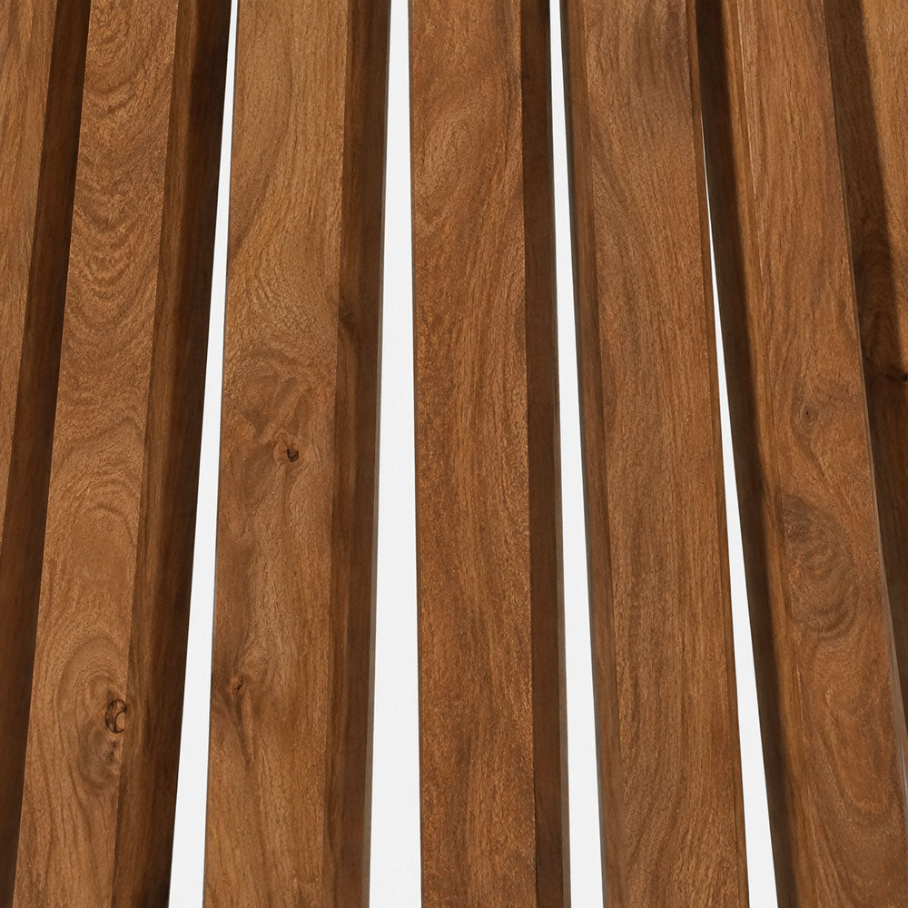 Flavia Mango Wood Side Table | Brown