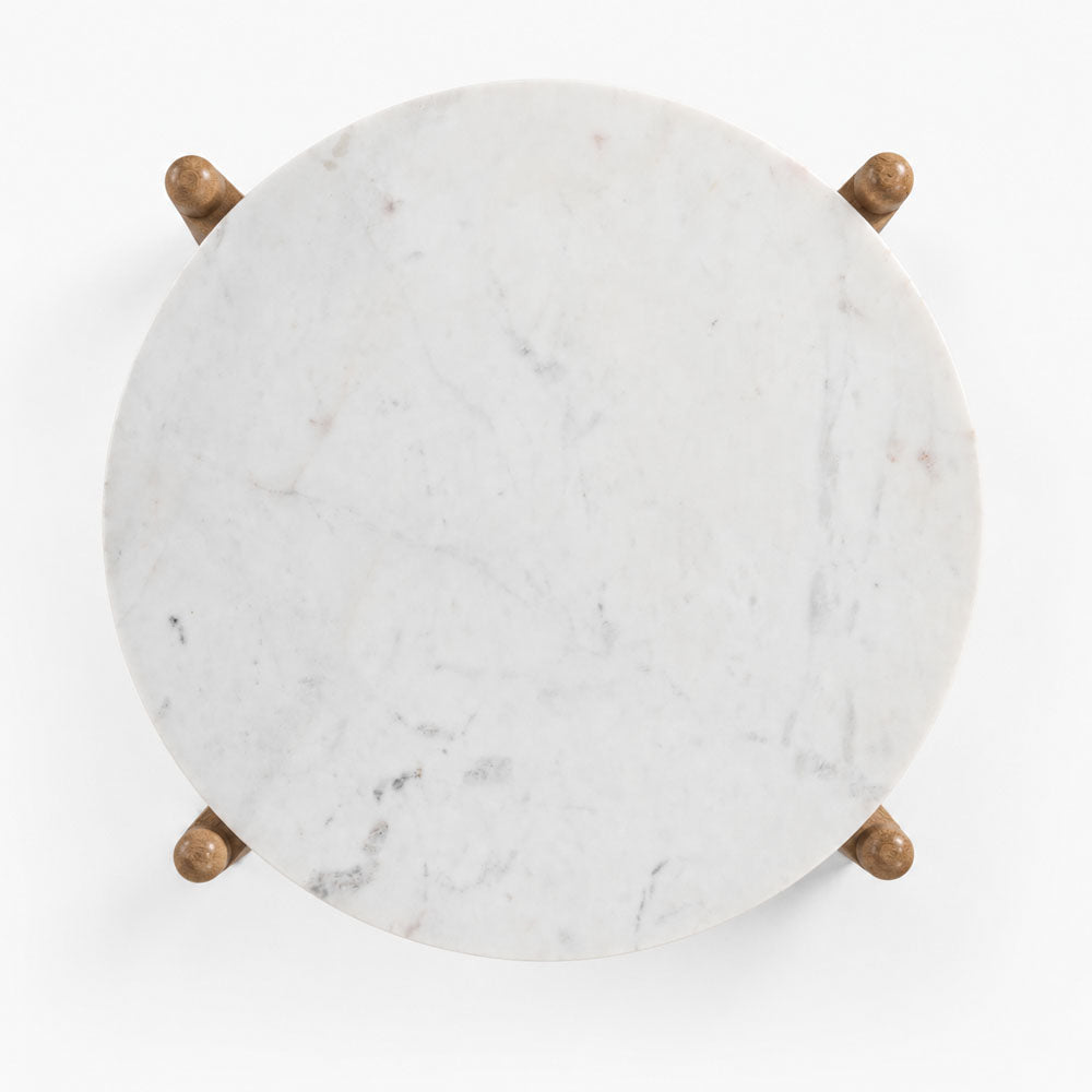 Cherie Marble Coffee Table | Natural