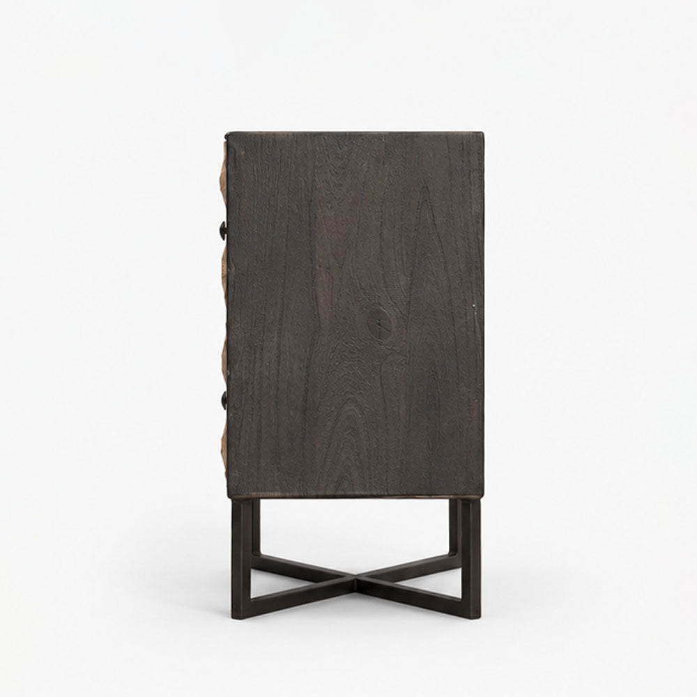 Colin Mango Wood Bedside Table | Brown