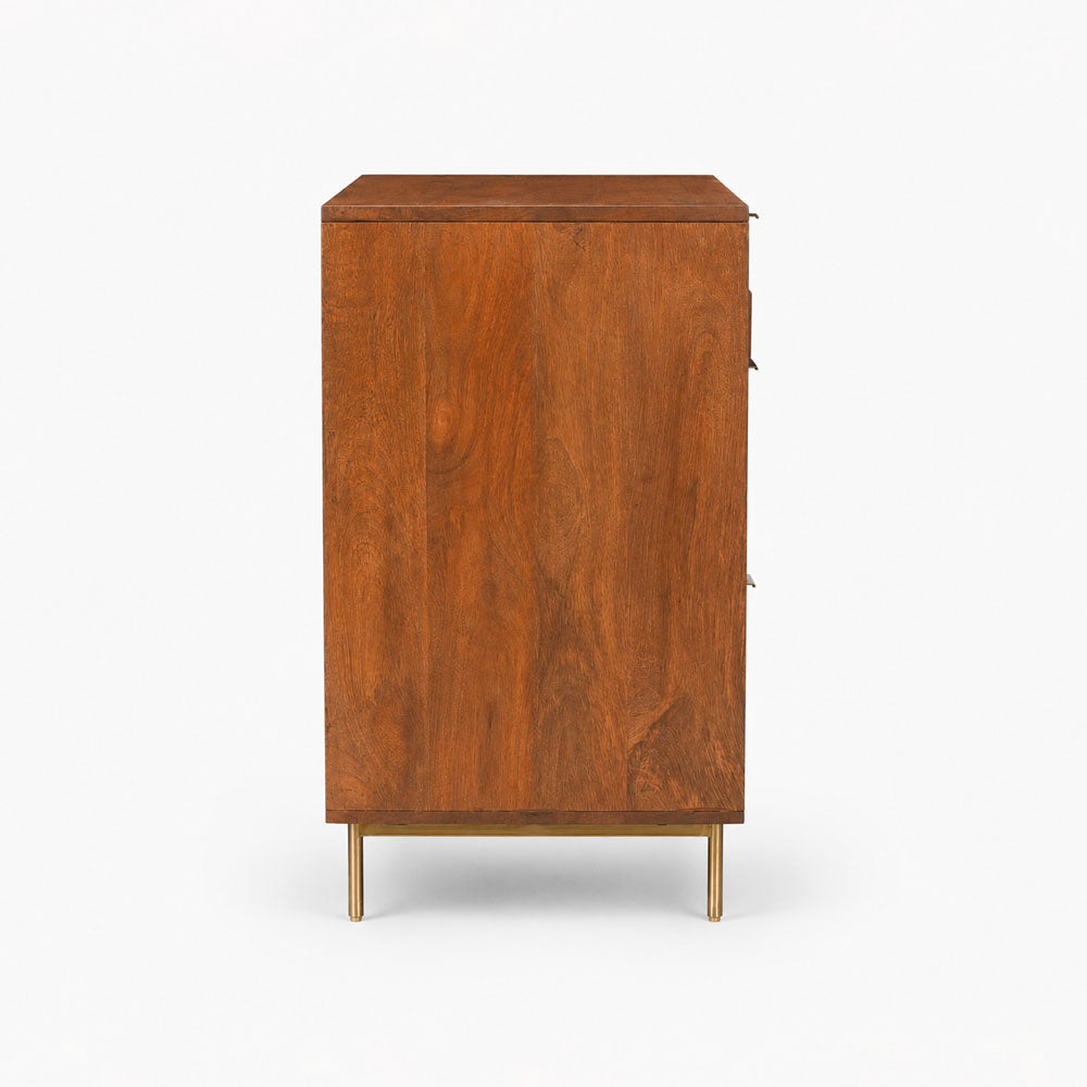 River Mango Wood Drawer Chest | Honey