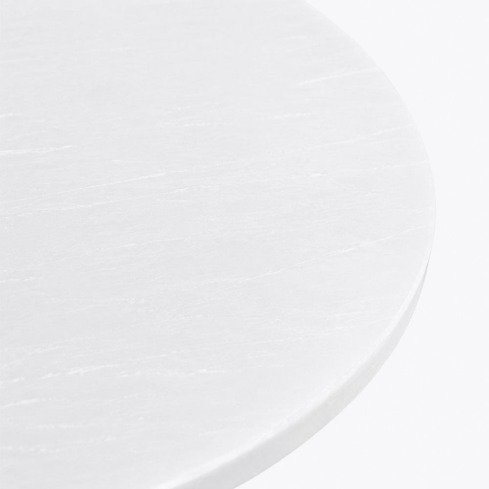 Julia Mango Wood Side Table | White