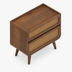 Jace Mango Wood Bedside Table | Brown