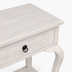 Timber Mango Wood Console Table | White