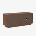 Lux Mango Wood Media Unit | Brown