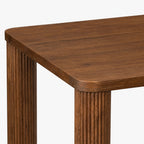 Silver Mango Wood Dining Table | Brown