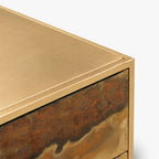 Stella Iron Bedside Table | Rust
