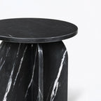 Clark Marble Side Table | Marine Black