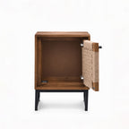 Roxana Mango Wood Side Table | Brown | Jute Side Table