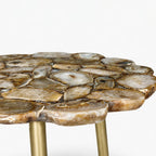 Dante Agate Side Table | Beige
