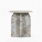 Clark Marble Side Table | White