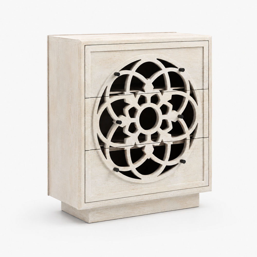 Serenity Mango Wood Drawer Chest | White