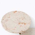 Gale Marble Side Table | Cream