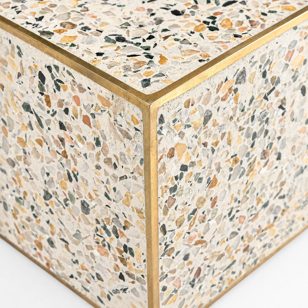Ford Iron Side Table | Terrazzo