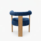 Harper Polyester Dining Chair | Blue