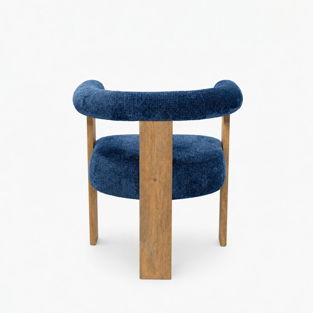Harper Polyester Dining Chair | Blue