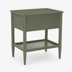 Diana Mango Wood Bedside Table | Green | Blue