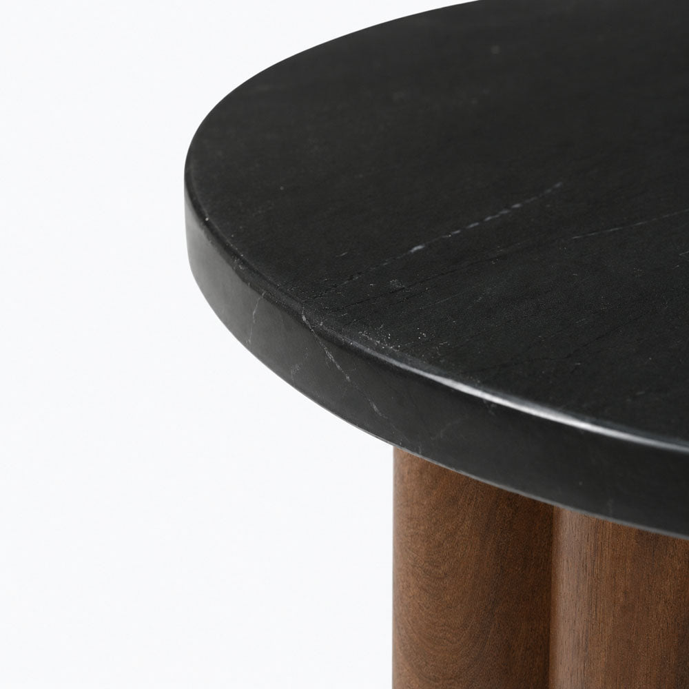 Dean Marble Side Table | Honey