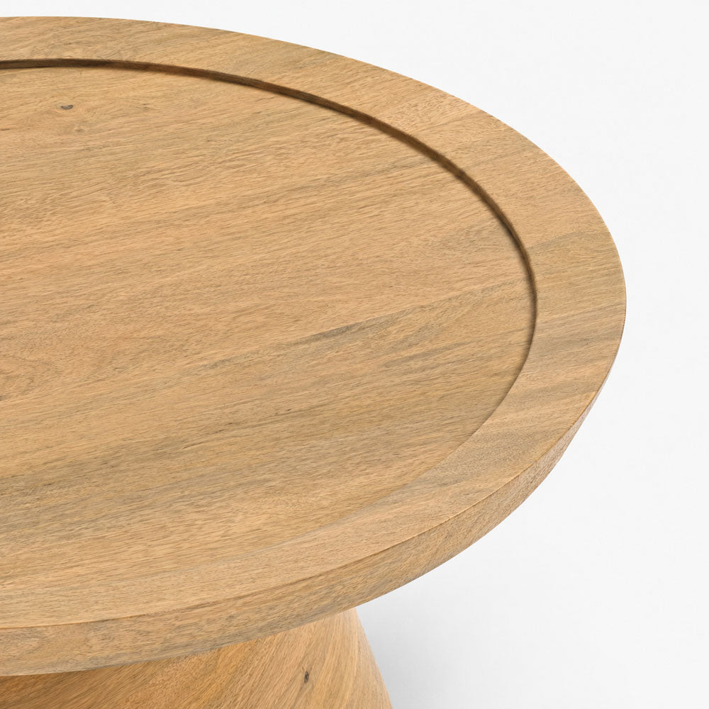 Kira Mango Wood Side Table | Natural