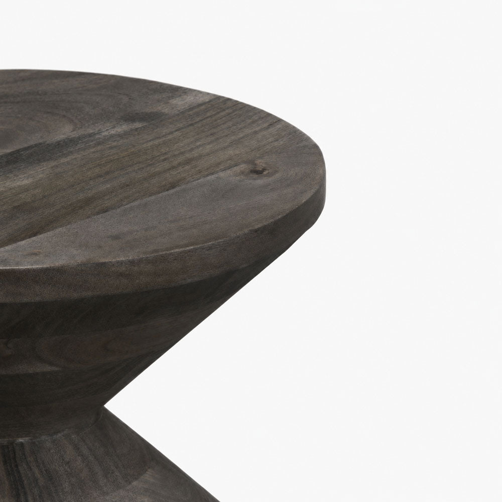 Sunna Acacia Wood Side Table | Walnut