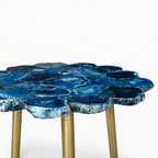 Dante Agate Side Table | Blue