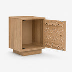 Nyla Mango Wood Bedside Table | Natural