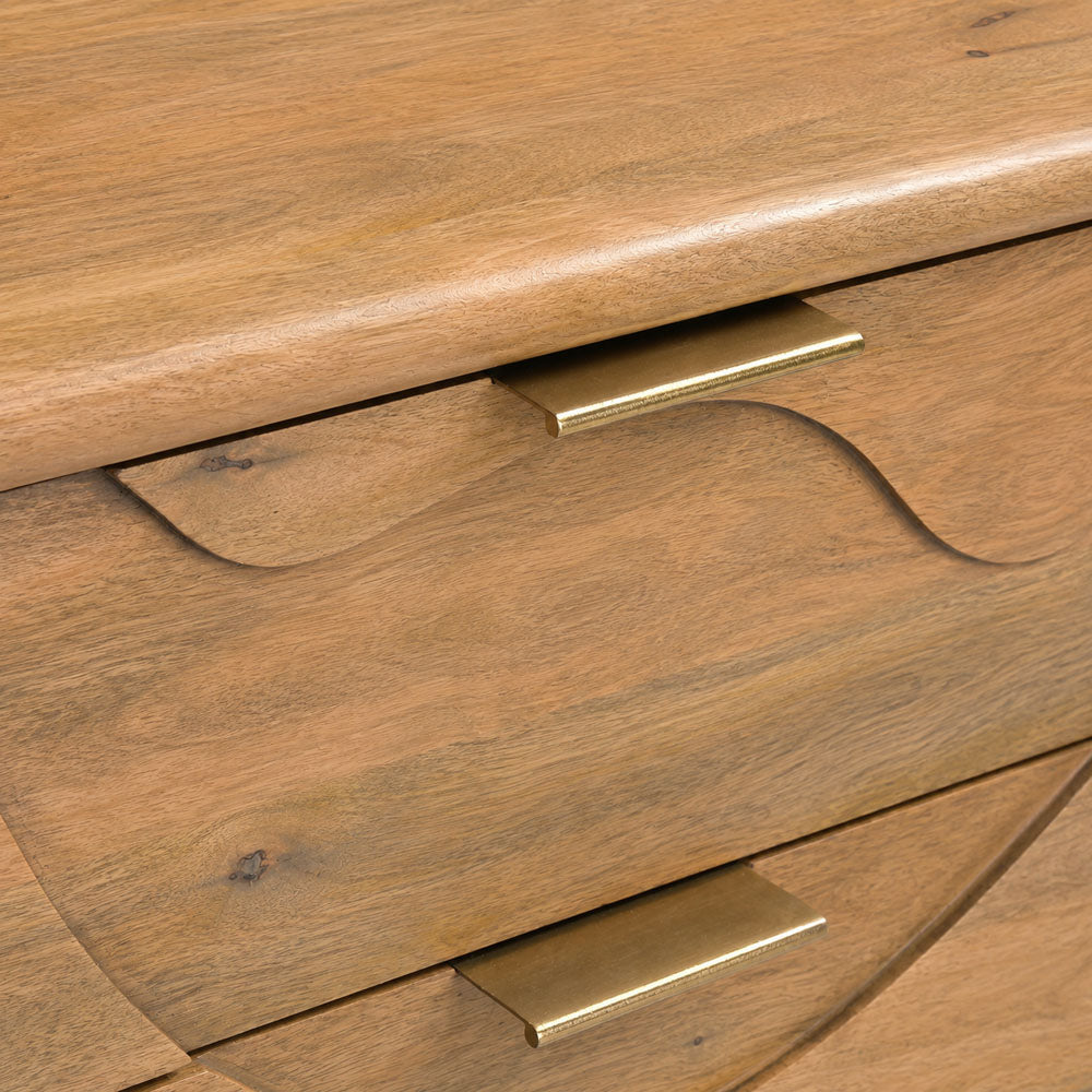 Merit Mango Wood Bedside Table | Natural