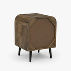 Bimini Mango Wood Bedside Table | Walnut