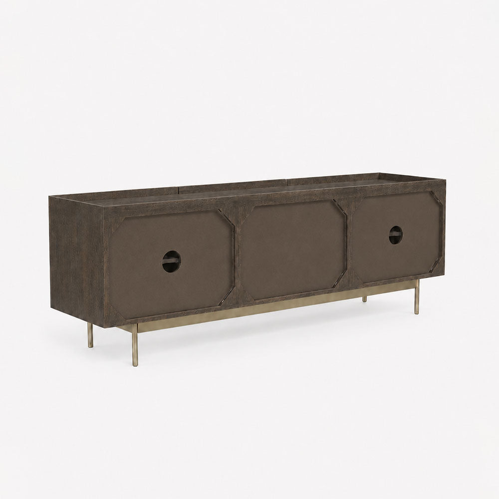 Tessa Mango Wood Media Unit | Walnut
