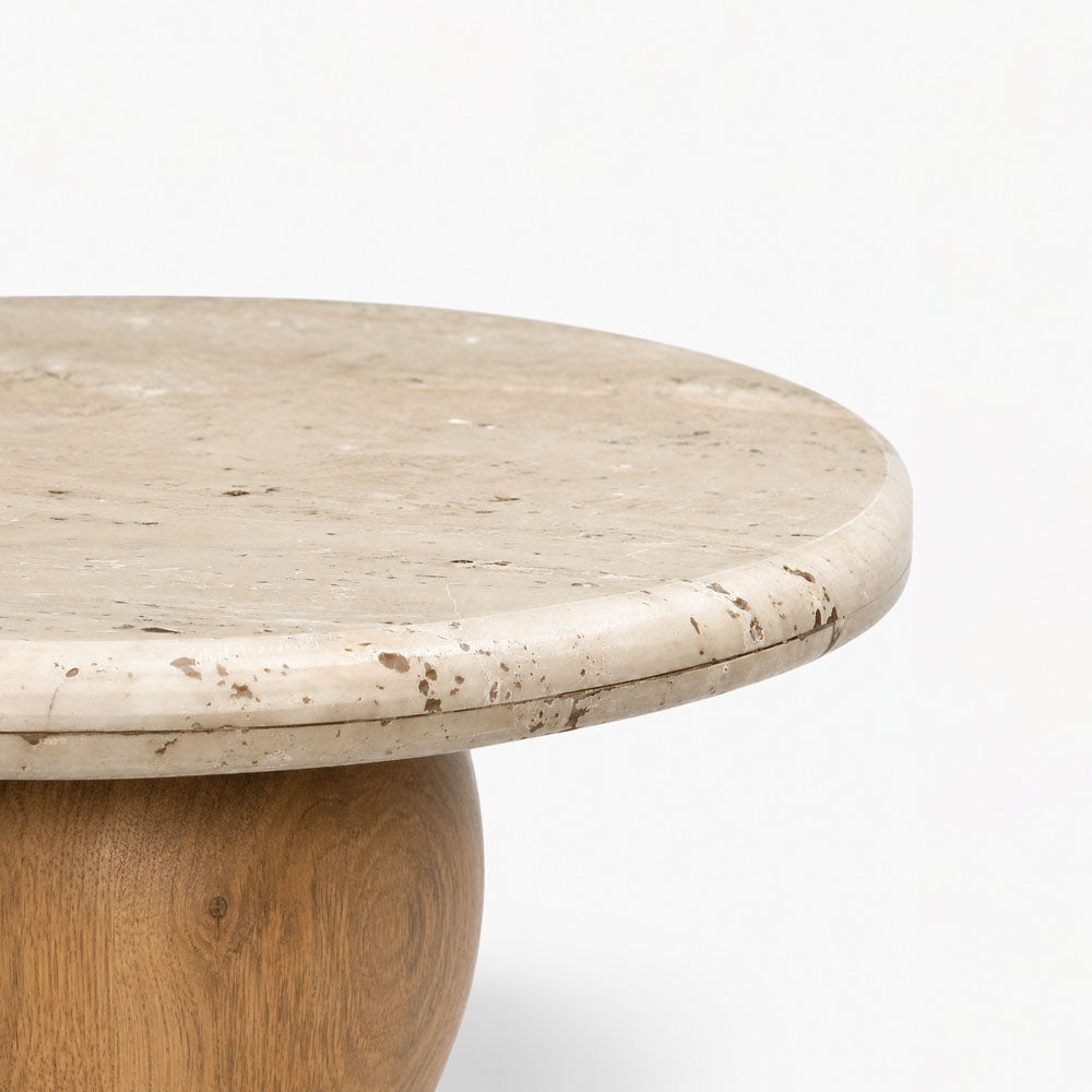 David Acacia Wood Side Table | Natural