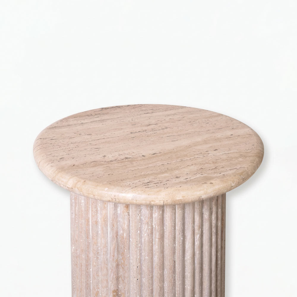 Comfort Marble Side Table | Travertine