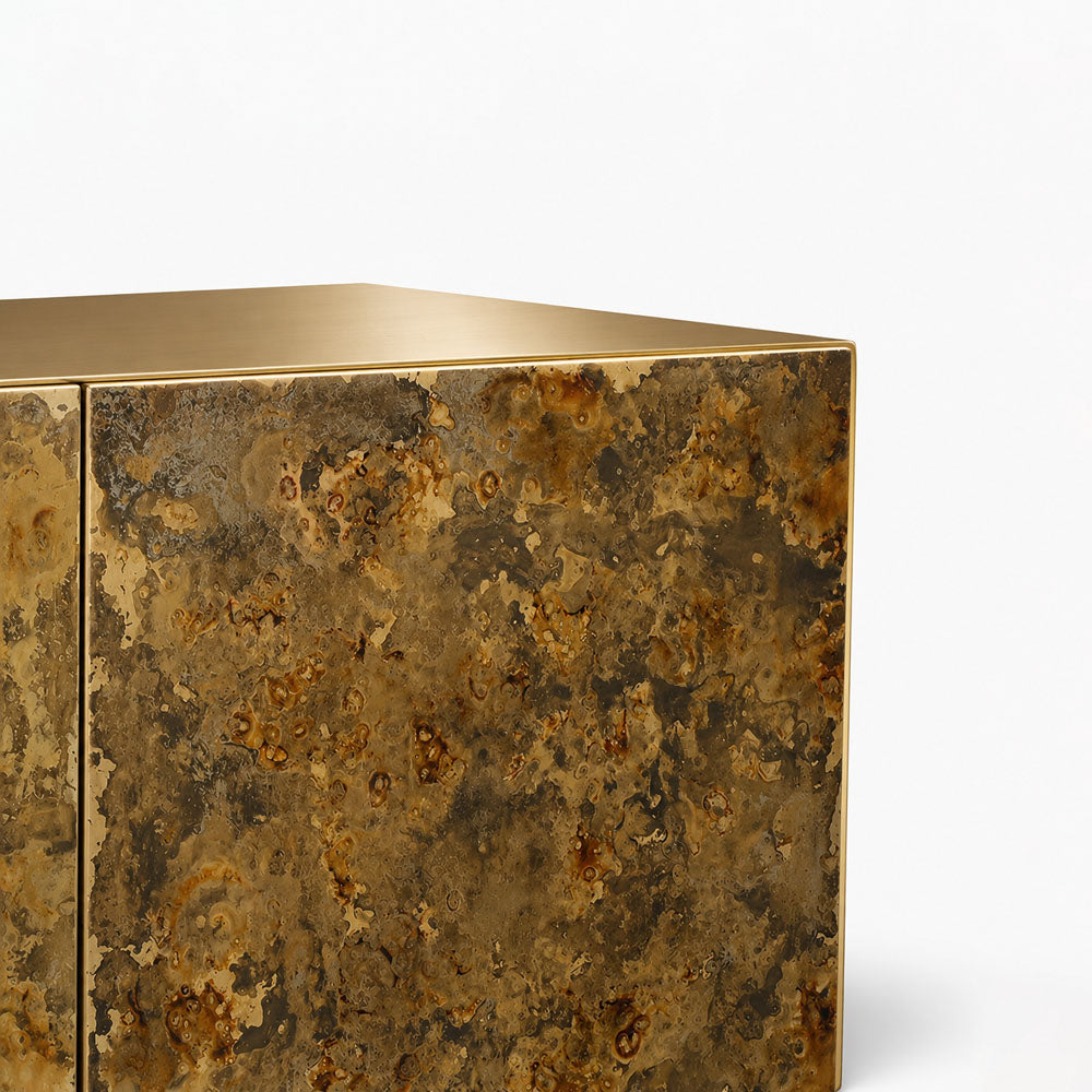 Luna Iron Cabinet | Gold | Door Iron Cabinet