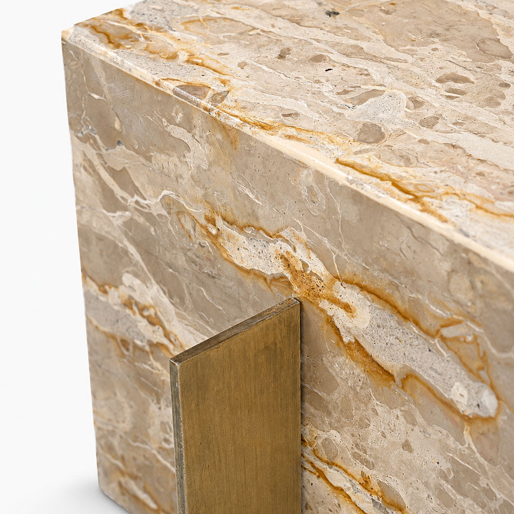 Apex Marble Side Table | Panther