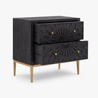 Alora Mango Wood Wooden Chest | Charcoal