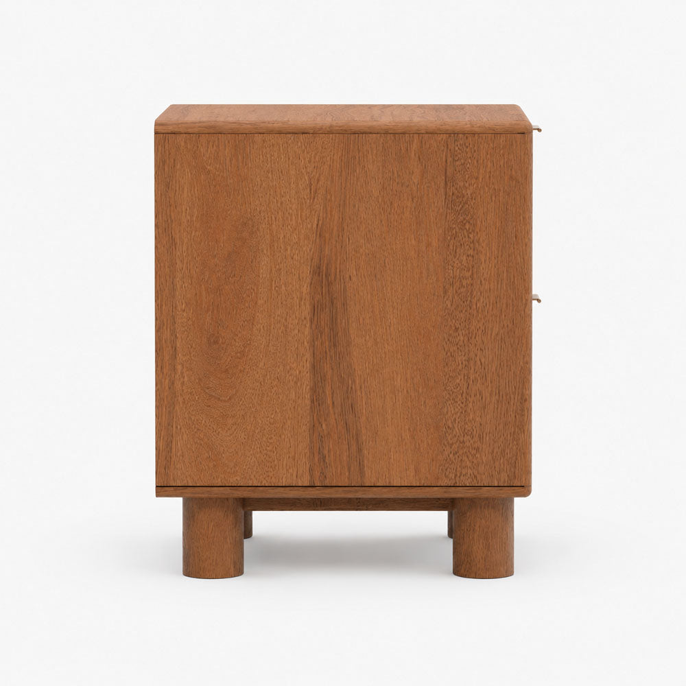 Aurelia Mango Wood Bedside Table | Honey