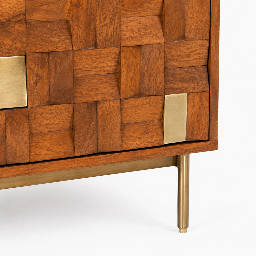 River Mango Wood Drawer Chest | Honey