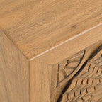 Zara Mango Wood Bedside Table | Natural