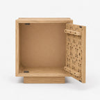 Nyla Mango Wood Bedside Table | Natural