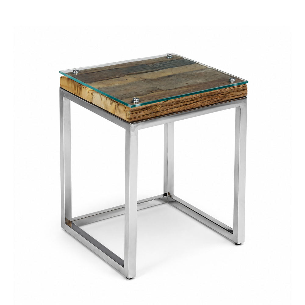 Suki Reclaimed Wood Side Table | Natural