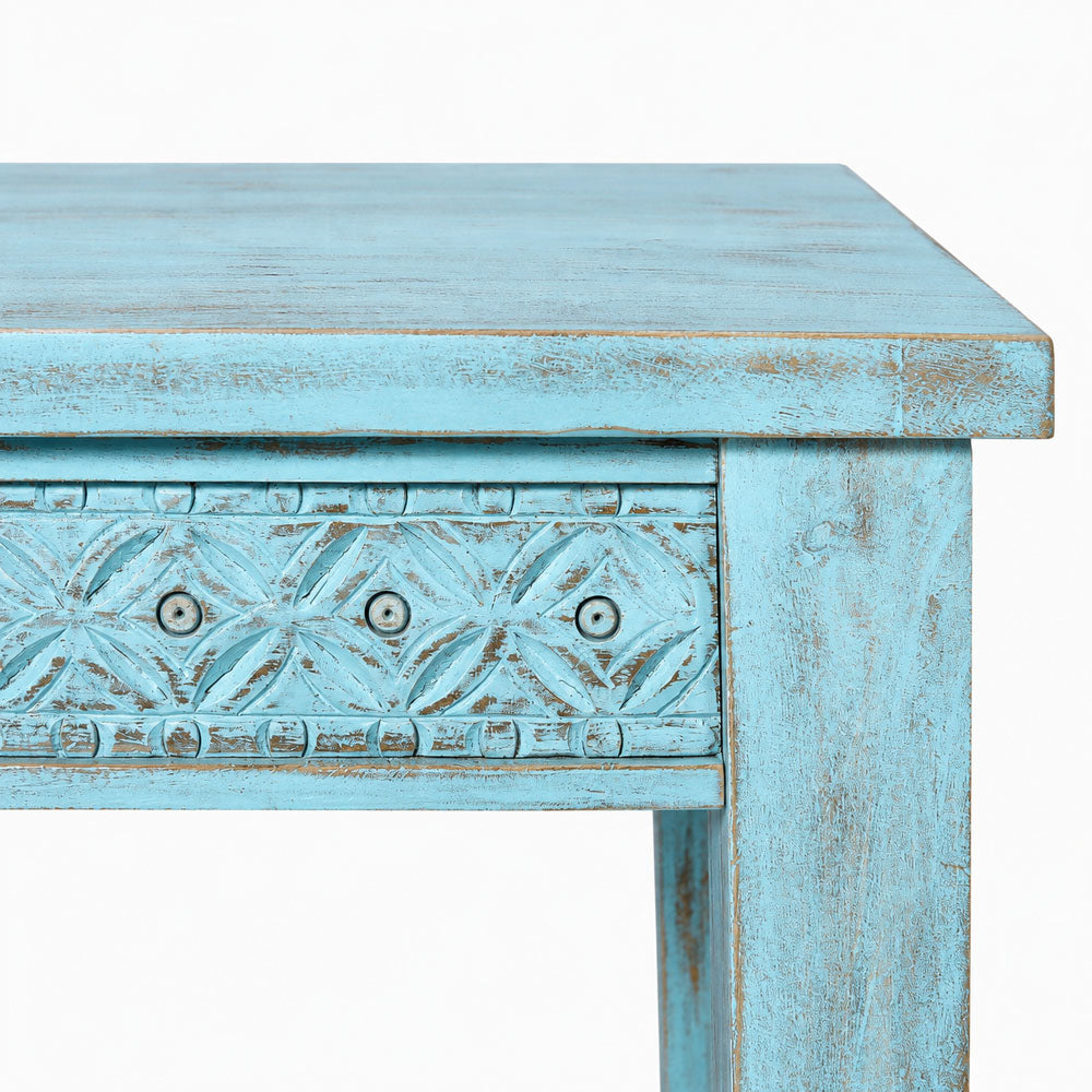 Kian Agate Side Table | Blue Wash