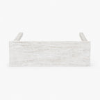 Elina Mango Wood Console Table | White