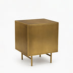 Luna Iron Bedside Table | Gold | Drawer Iron Bedside Table