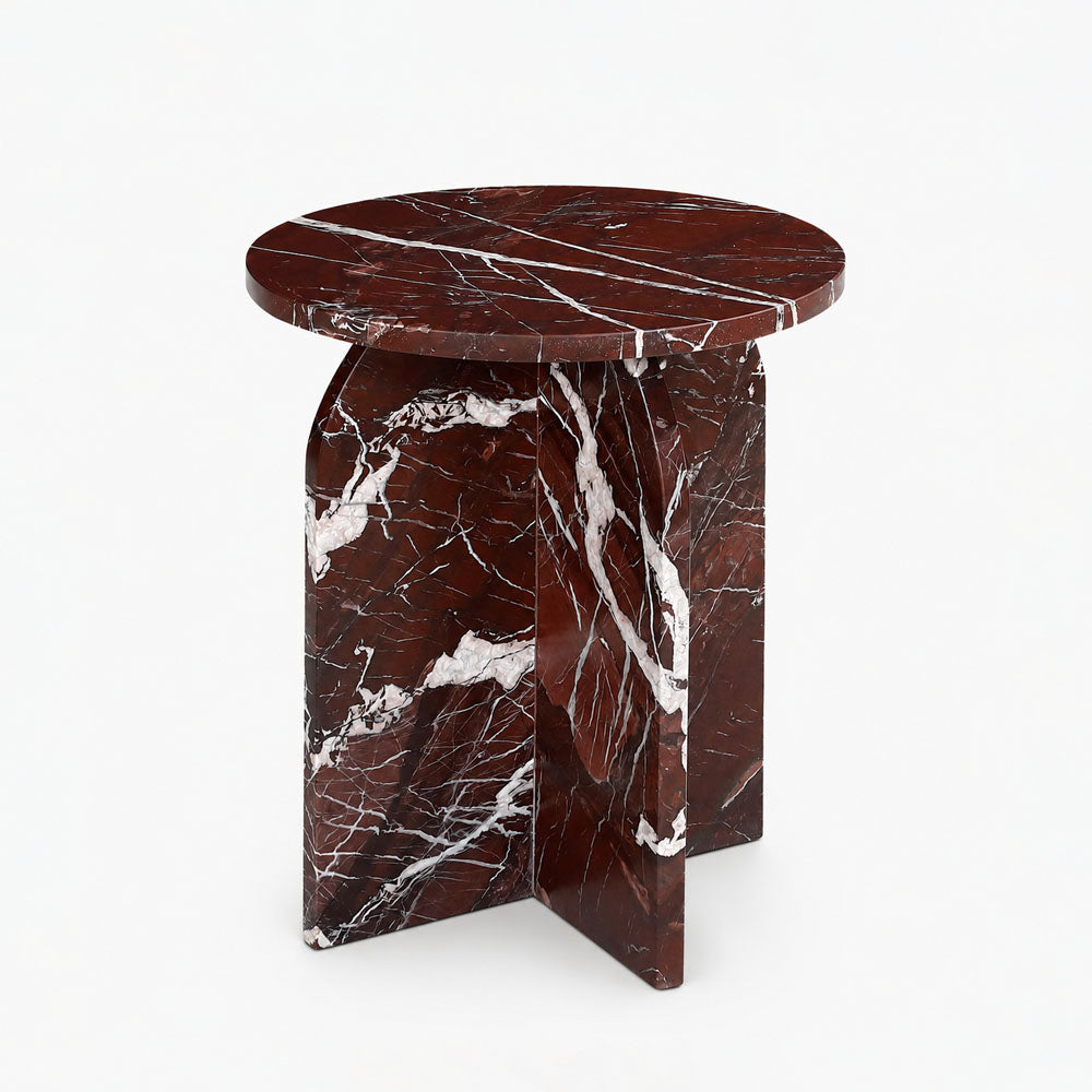 Clark Marble Side Table | Red Lavante
