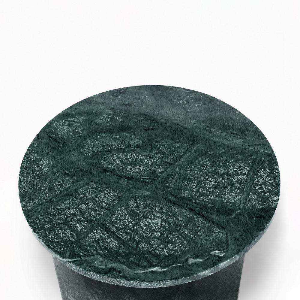 Clark Marble Side Table | Forest Green