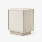 Serenity Mango Wood Bedside Table | White