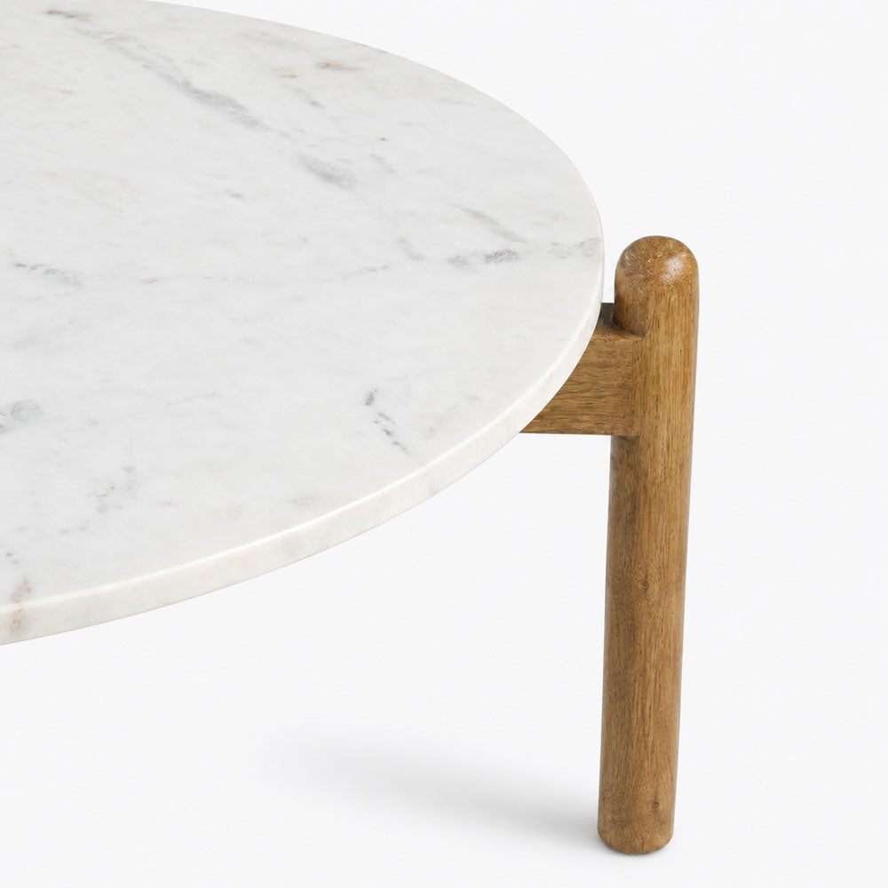 Cherie Marble Coffee Table | Natural